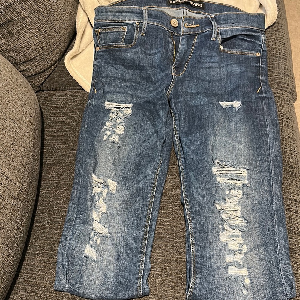 Slightly distressed Legging Jean Express size 8